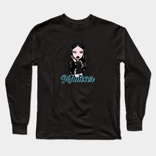 Whatever Girl Doll Black and Light Blue v10 Long Sleeve T-Shirt